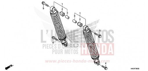 REAR CUSHION NSS125ADF de 2015